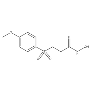 N-Hydroxy-3-(4-methoxy-benzenesulfonyl)-propionamide Structure