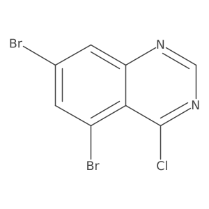 5,7-Dibromo-4-chloroquinazoline Structure