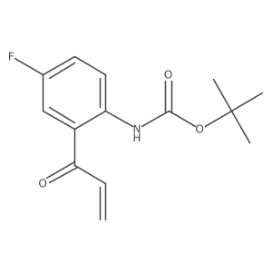 tert-butyl N-[4-fluoro-2-(prop-2-enoyl)phenyl]carbamate结构式