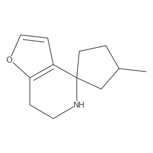 4-methyl-6',7'-dihydro-5'H-spiro[cyclopentane-1,4'-furo[3,2-c]pyridine] Structure