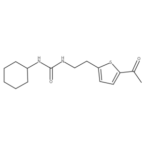 1-(2-(5-Acetylthiophen-2-yl)ethyl)-3-cyclohexylurea Structure