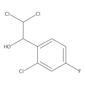 2,2-Dichloro-1-(2-chloro-4-fluorophenyl)ethanol Structure