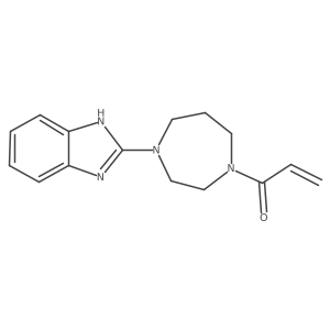 1-[4-(1H-1,3-benzodiazol-2-yl)-1,4-diazepan-1-yl]prop-2-en-1-one Structure