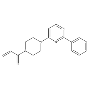 1-[4-(2-Phenylpyrimidin-4-yl)piperazin-1-yl]prop-2-en-1-one结构式