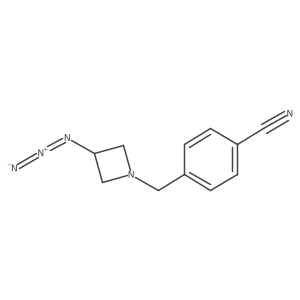 4-((3-Azidoazetidin-1-yl)methyl)benzonitrile结构式