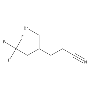 4-(Bromomethyl)-6,6,6-trifluorohexanenitrile Structure