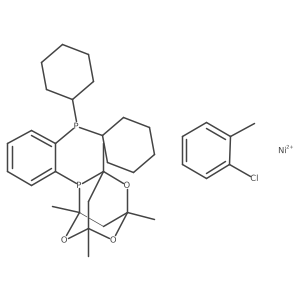 8-(2-(Dicyclohexylphosphaneyl)phenyl)-1,3,5,7-tetramethyl-2,4,6-trioxa-8-phosphaadamantane nickel(II) o-tolyl chloride结构式