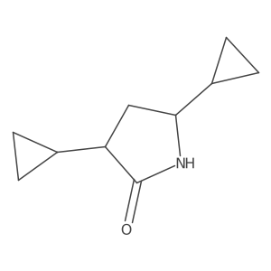 (3R,5S)-3,5-Dicyclopropylpyrrolidin-2-one结构式