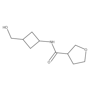 N-[(1r,3r)-3-(hydroxymethyl)cyclobutyl]oxolane-3-carboxamide Structure
