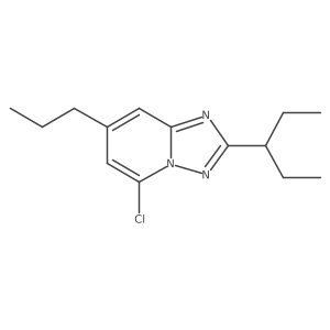 5-Chloro-2-(pentan-3-yl)-7-propyl-[1,2,4]triazolo[1,5-a]pyridine Structure