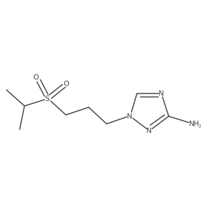 1-[3-(propane-2-sulfonyl)propyl]-1H-1,2,4-triazol-3-amine结构式