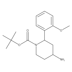 Tert-butyl 4-amino-2-(2-methoxyphenyl)piperidine-1-carboxylate Structure