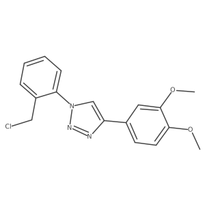 1-[2-(chloromethyl)phenyl]-4-(3,4-dimethoxyphenyl)-1H-1,2,3-triazole Structure