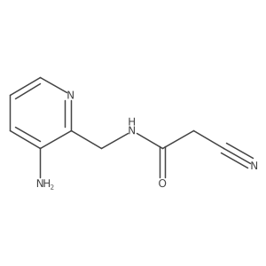 N-[(3-aminopyridin-2-yl)methyl]-2-cyanoacetamide Structure