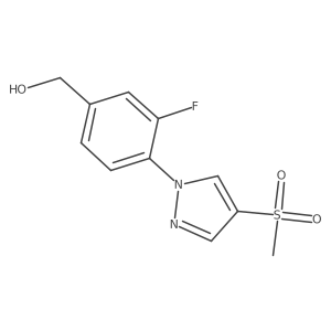 [3-fluoro-4-(4-methanesulfonyl-1H-pyrazol-1-yl)phenyl]methanol Structure