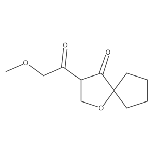 3-(2-Methoxyacetyl)-1-oxaspiro[4.4]nonan-4-one Structure