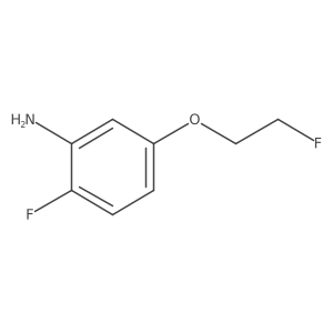 2-Fluoro-5-(2-fluoroethoxy)aniline Structure