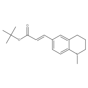 tert-butyl (2E)-3-(1-methyl-1,2,3,4-tetrahydroquinolin-6-yl)prop-2-enoate Structure