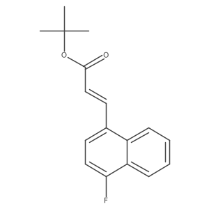 tert-butyl (2E)-3-(4-fluoronaphthalen-1-yl)prop-2-enoate Structure