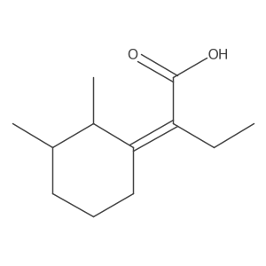 2-[(1Z)-2,3-dimethylcyclohexylidene]butanoic acid结构式