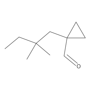 1-(2,2-Dimethylbutyl)cyclopropane-1-carbaldehyde结构式