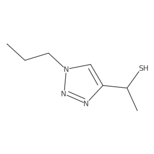 1-(1-propyl-1H-1,2,3-triazol-4-yl)ethane-1-thiol结构式