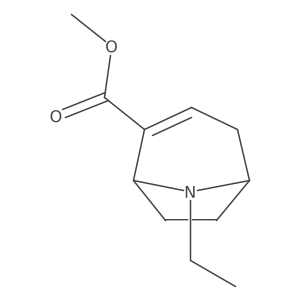 Methyl 8-ethyl-8-azabicyclo[3.2.1]oct-2-ene-2-carboxylate Structure