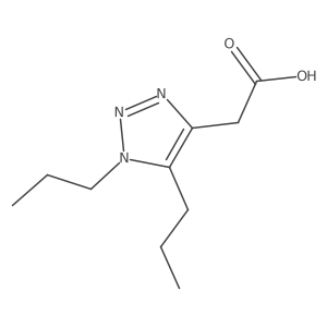 2-(dipropyl-1H-1,2,3-triazol-4-yl)acetic acid结构式