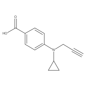 4-[Cyclopropyl(prop-2-yn-1-yl)amino]benzoic acid Structure