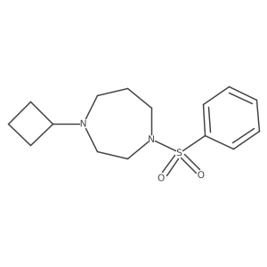 1-(Benzenesulfonyl)-4-cyclobutyl-1,4-diazepane结构式