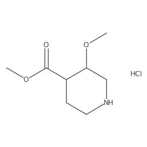 Methyl 3-methoxypiperidine-4-carboxylate hydrochloride结构式