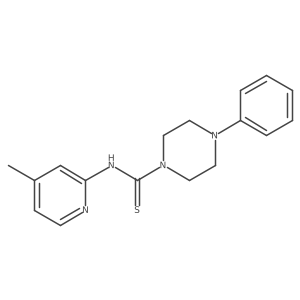 1-Piperazinecarbothioamide, N-(4-methyl-2-pyridinyl)-4-phenyl- Structure