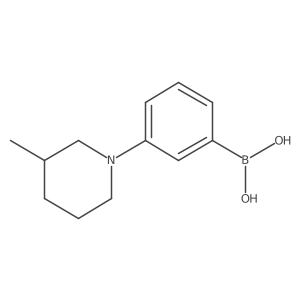3-(3-Methylpiperidino)phenylboronic acid Structure