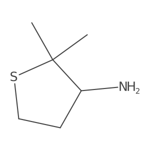 2,2-Dimethylthiolan-3-amine Structure