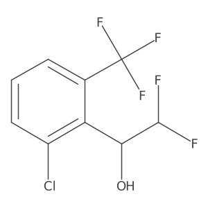 1-[2-Chloro-6-(trifluoromethyl)phenyl]-2,2-difluoroethan-1-ol Structure