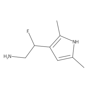 2-(2,5-dimethyl-1H-pyrrol-3-yl)-2-fluoroethan-1-amine结构式