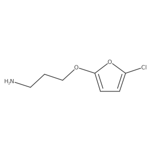 3-[(5-Chlorofuran-2-yl)oxy]propan-1-amine Structure