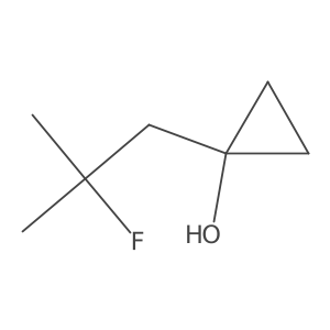 1-(2-Fluoro-2-methylpropyl)cyclopropan-1-ol Structure