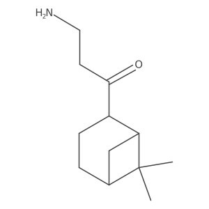 3-Amino-1-{6,6-dimethylbicyclo[3.1.1]heptan-2-yl}propan-1-one结构式