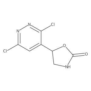 5-(3,6-Dichloropyridazin-4-yl)-1,3-oxazolidin-2-one结构式