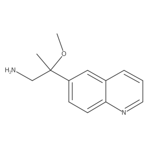 2-Methoxy-2-(quinolin-6-yl)propan-1-amine结构式
