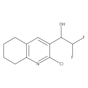 1-(2-Chloro-5,6,7,8-tetrahydroquinolin-3-yl)-2,2-difluoroethan-1-ol Structure