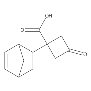1-{Bicyclo[2.2.1]hept-5-en-2-yl}-3-oxocyclobutane-1-carboxylic acid Structure