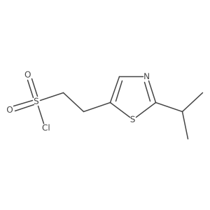 2-[2-(Propan-2-yl)-1,3-thiazol-5-yl]ethane-1-sulfonyl chloride Structure