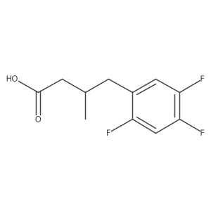 3-Methyl-4-(2,4,5-trifluorophenyl)butanoic acid Structure