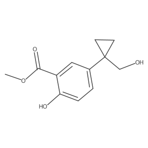 Methyl 2-hydroxy-5-[1-(hydroxymethyl)cyclopropyl]benzoate Structure