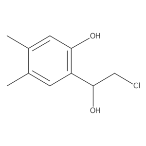 2-(2-Chloro-1-hydroxyethyl)-4,5-dimethylphenol结构式