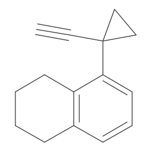 5-(1-Ethynylcyclopropyl)-1,2,3,4-tetrahydronaphthalene结构式