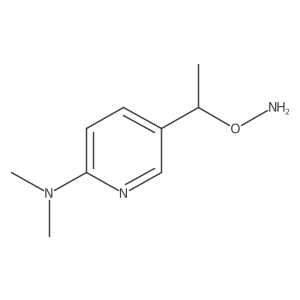 5-[1-(aminooxy)ethyl]-N,N-dimethylpyridin-2-amine Structure