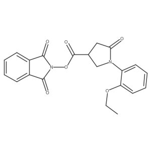 1,3-dioxo-2,3-dihydro-1H-isoindol-2-yl 1-(2-ethoxyphenyl)-5-oxopyrrolidine-3-carboxylate Structure